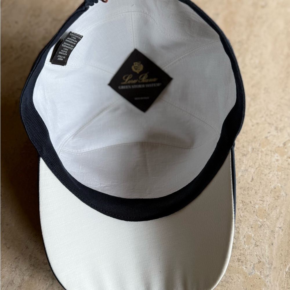 Loro Piana Baseball Cap Storm System Navy Size-S New - Picture 4 of 14